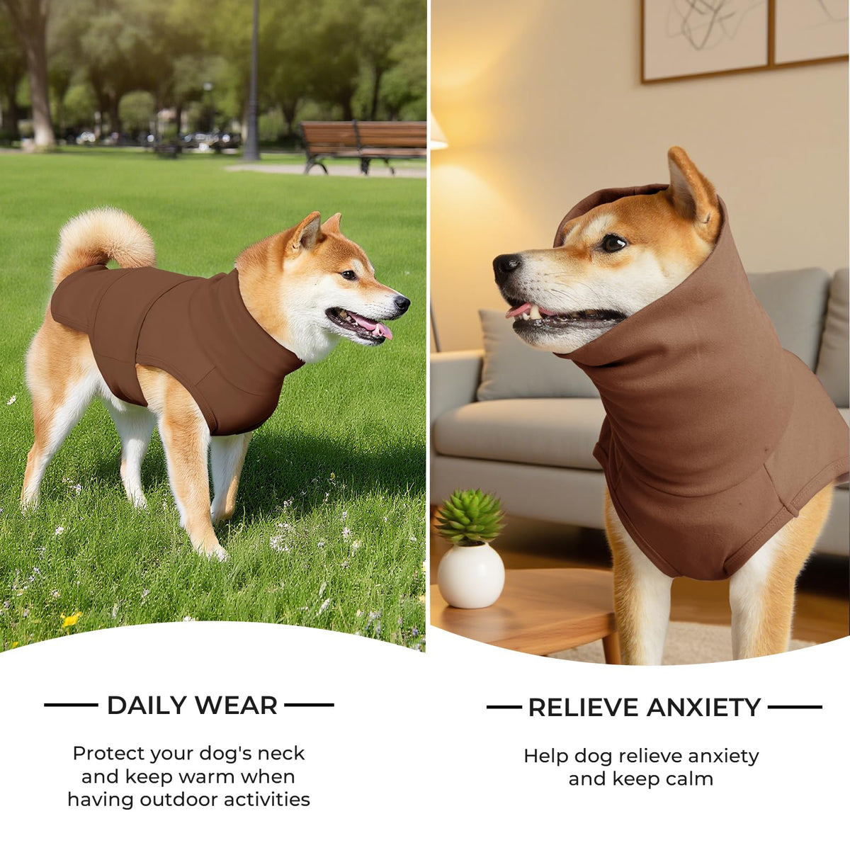Haloumoning Pet Apparel in X-Small, Coffee