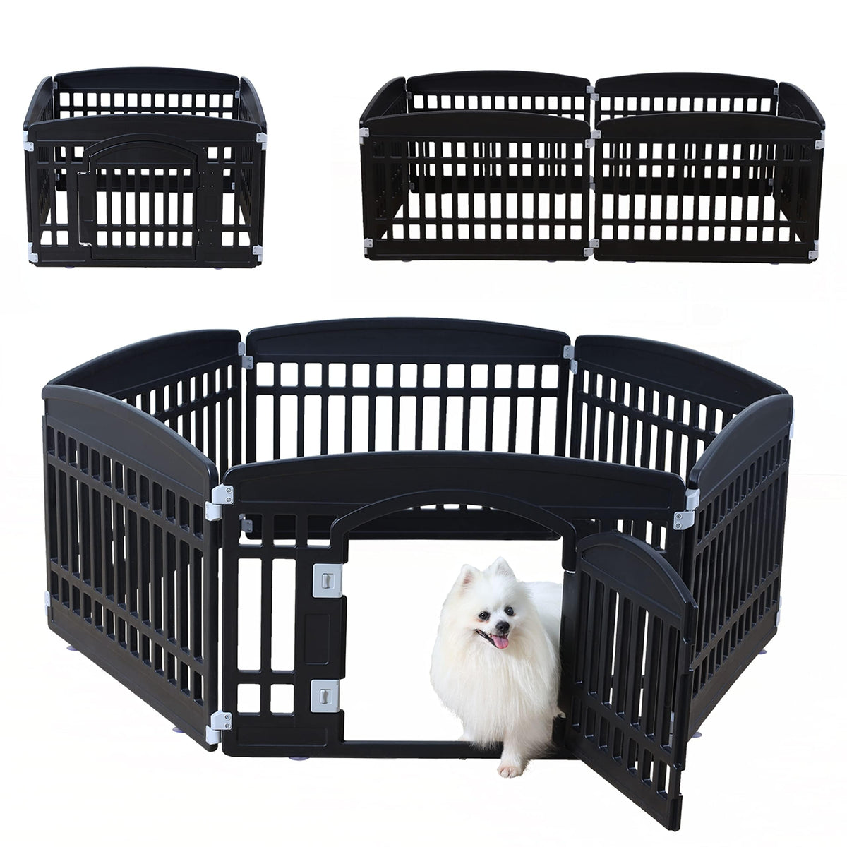 Gupamiga Pet Playpen in Black
