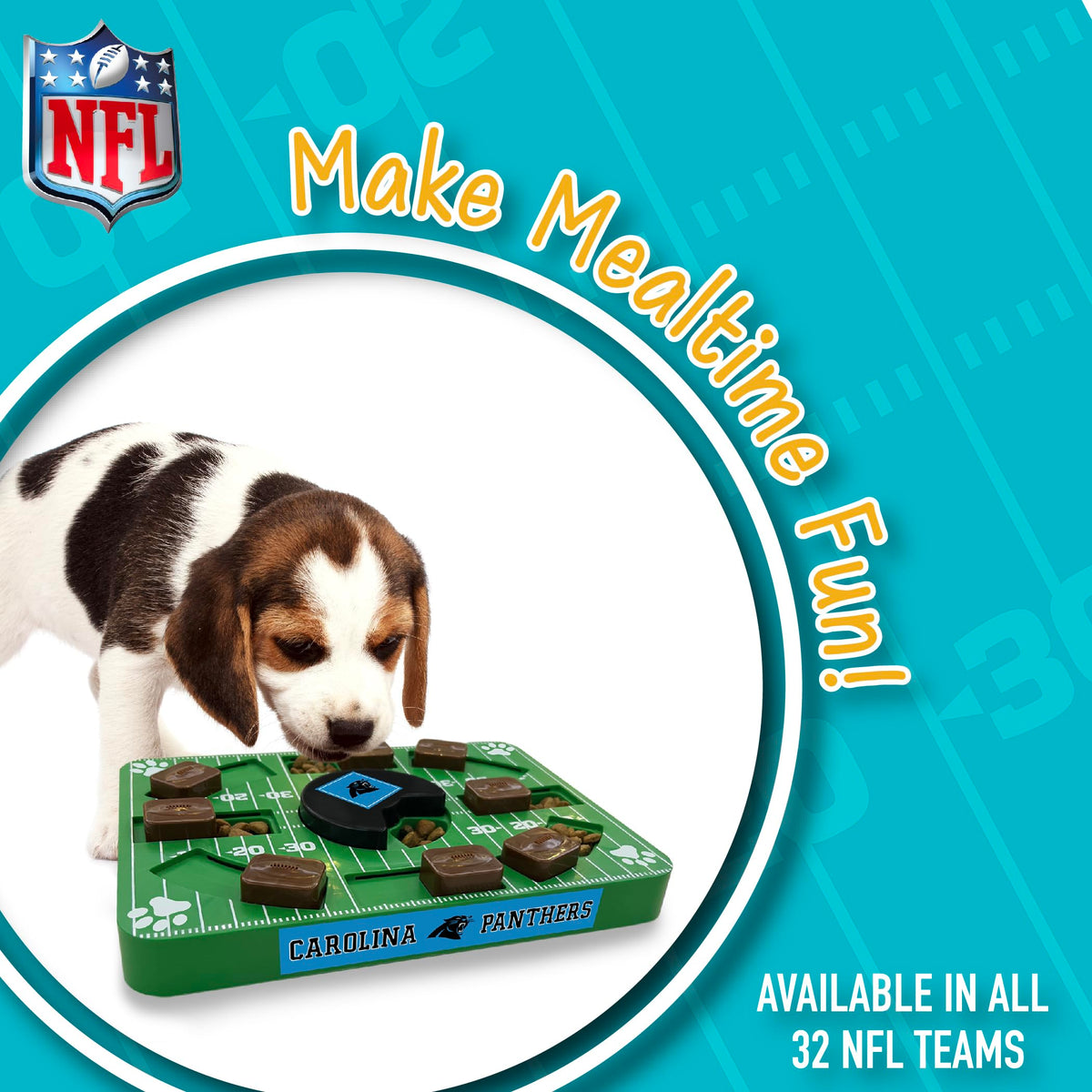 Pets First Pet Feeder in Standard, CAROLINA PANTHERS
