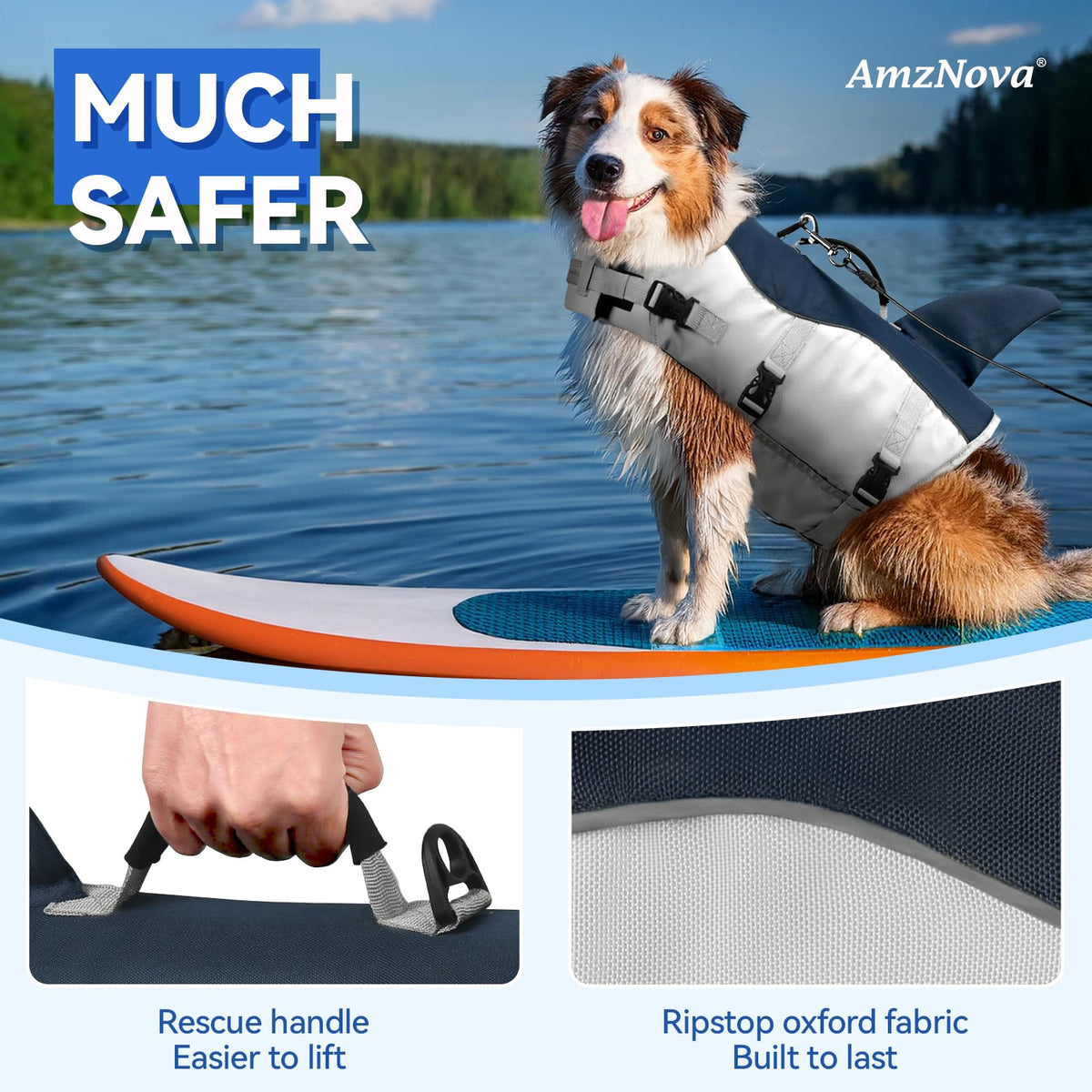 AMZNOVA Pet Apparel in XS: 13-18in (Chest Girth), Majolica Blue