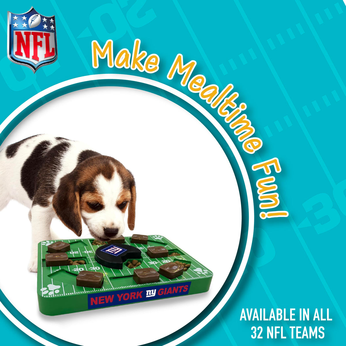 Pets First Pet Feeder in Standard, NEW YORK GIANTS
