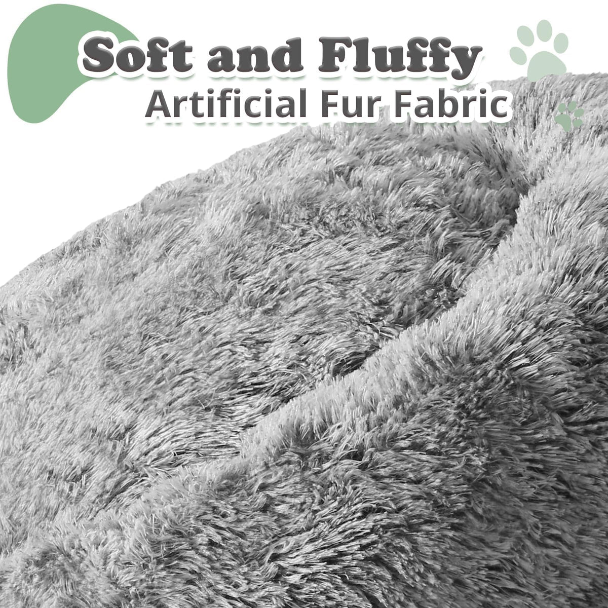 JOLLYVOGUE Pet Bed Mat in 20", Smoke Black