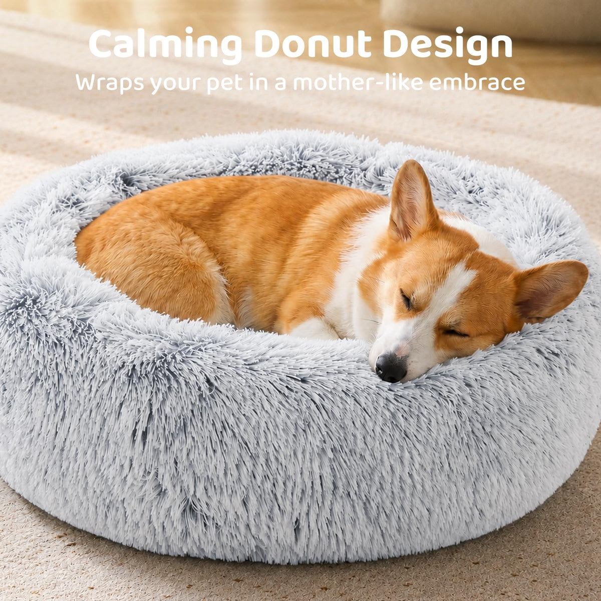 JOLLYVOGUE Pet Bed Mat in 20", 01 - Light Grey