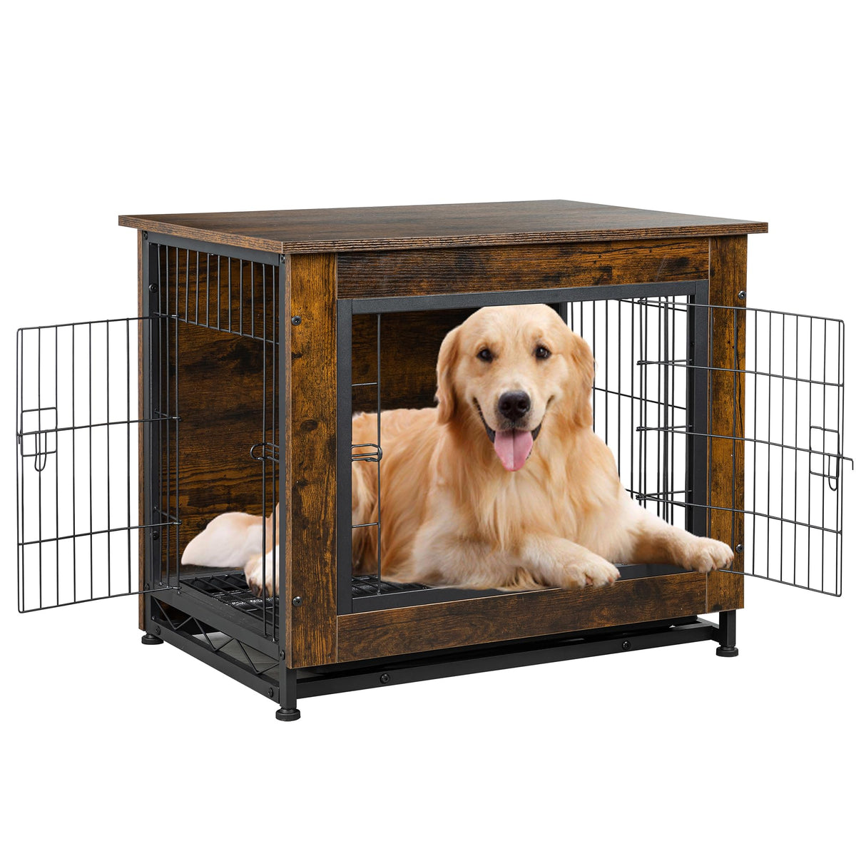 Shintenchi Animal Cage in 44.1"L*29.5"W*32.3"H, Brown