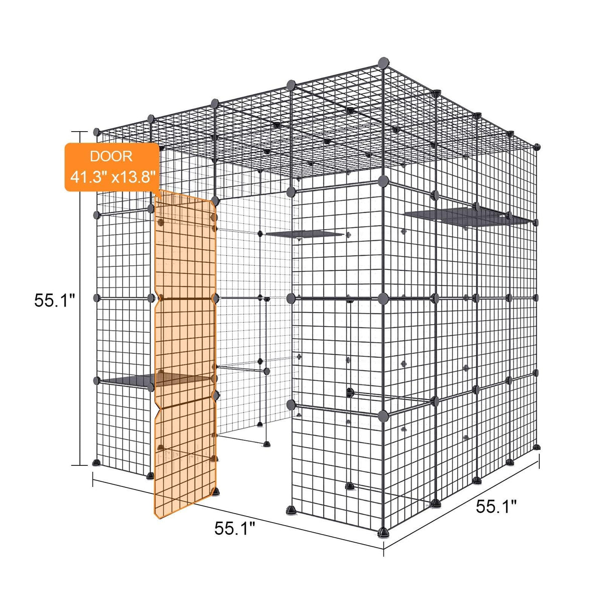 Oneluck Animal Cage in 55"L x 55"W x 55"H