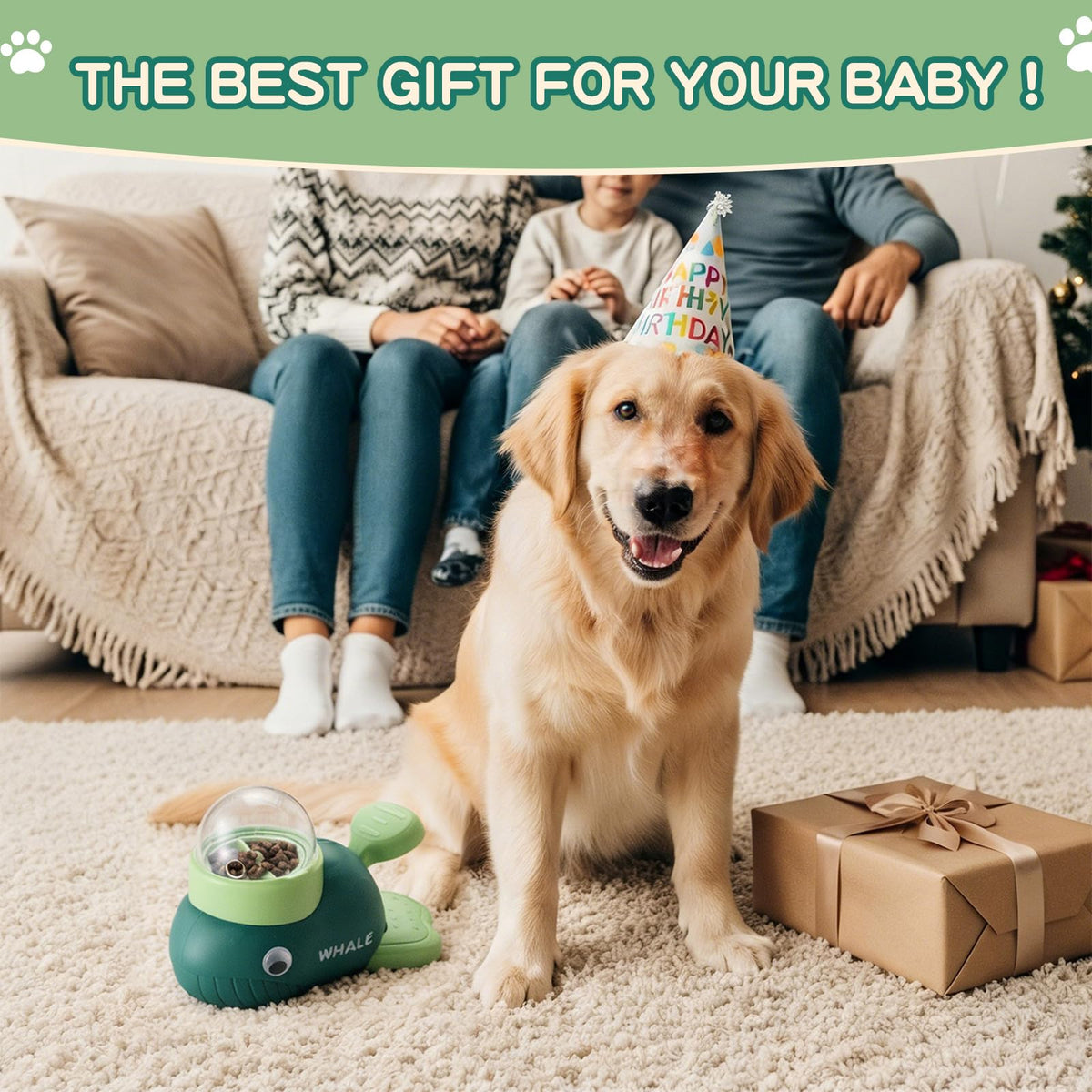 Star&Mi Pet Feeder in Whale-Green