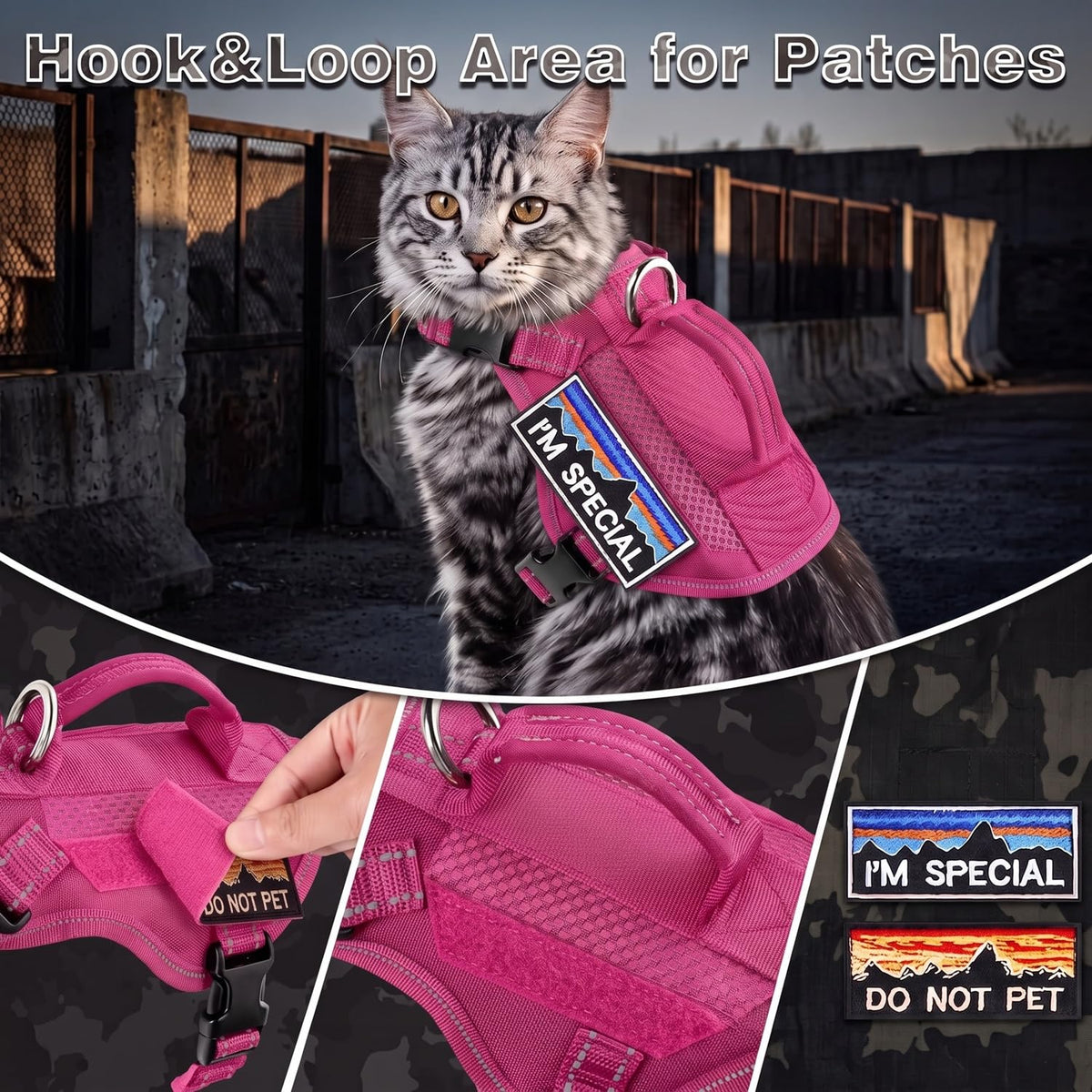 nanappice Animal Harness in Large, Pink