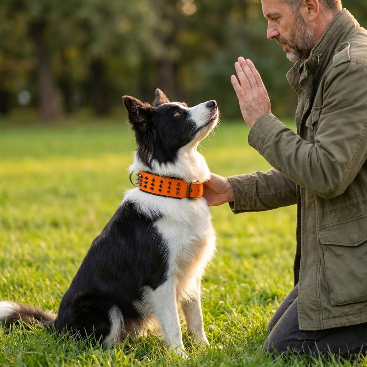 Molteriqo Animal Collar in M-neck 33-41cm, Orange