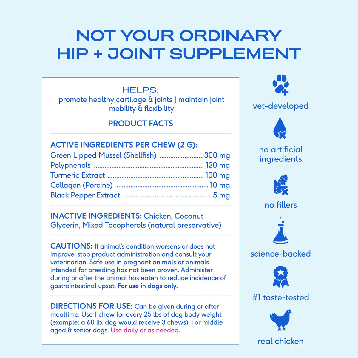 Native Pet Animal Nutritional Supplement in 60 Servings, Inflammatory Care