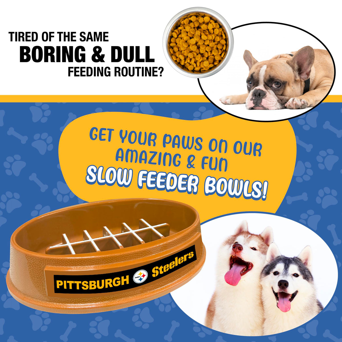 Pets First Pet Feeder in Pittsburgh Steelers