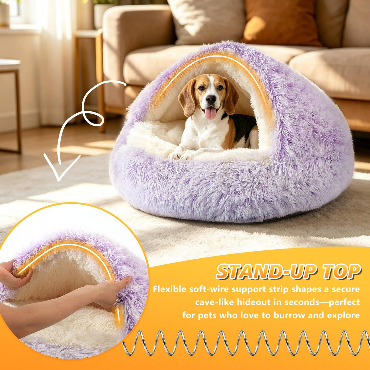 NOYAL Pet Bed Mat in X-Small 15.7'', Gradient Purple