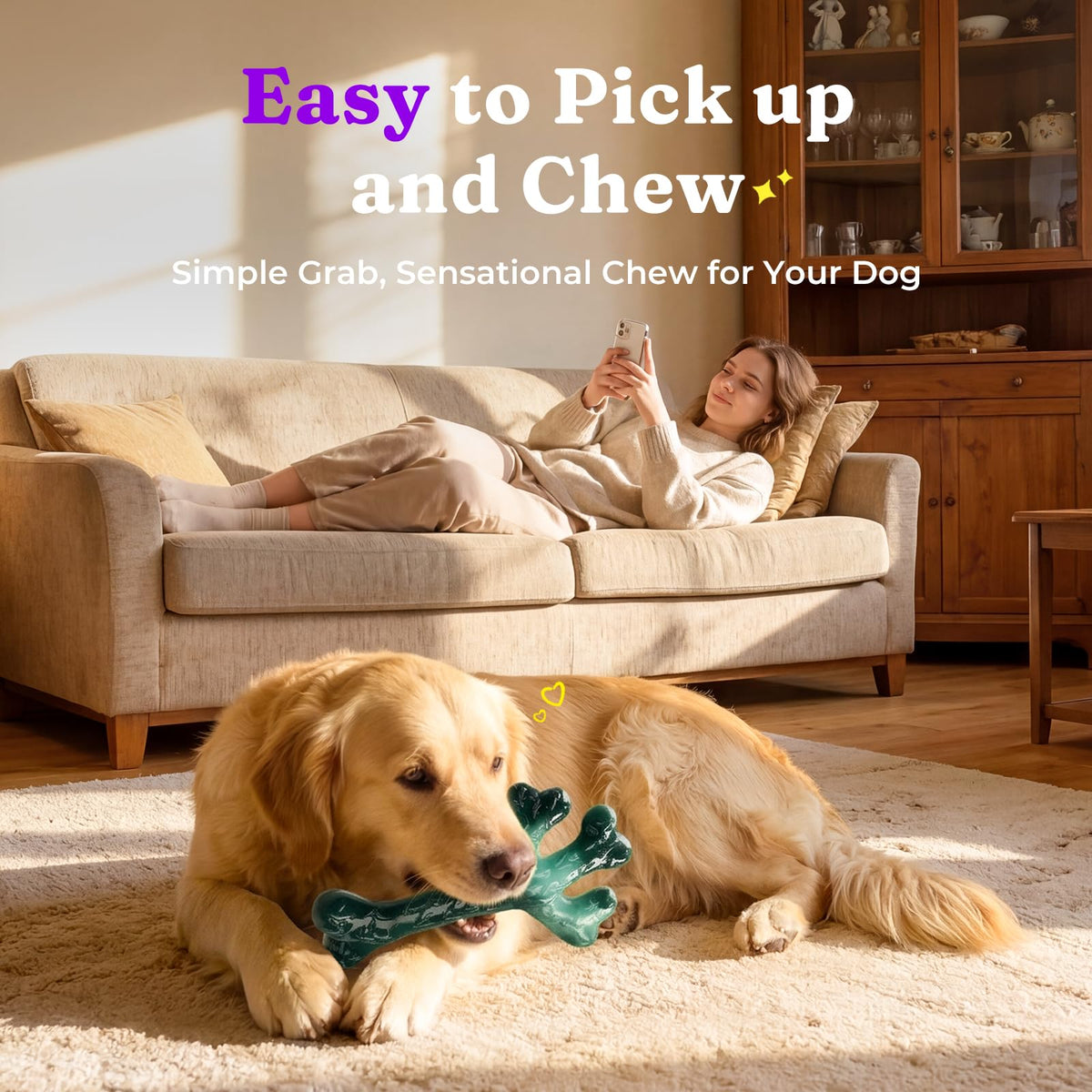 Frienhund Pet Toy in 3 Pack, Deep purple-3-Pack