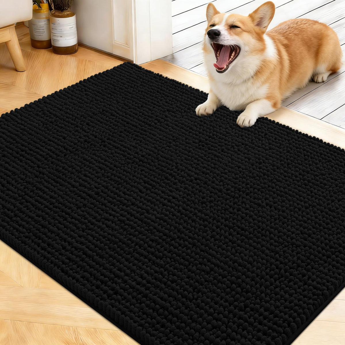 OLANLY Pet Bed Mat in 40" X 32", Black