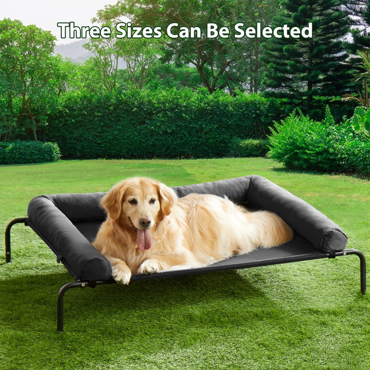RRPETHOME Pet Bed Mat in 43.0"L x 31.0"W x 8.0"Th, Black