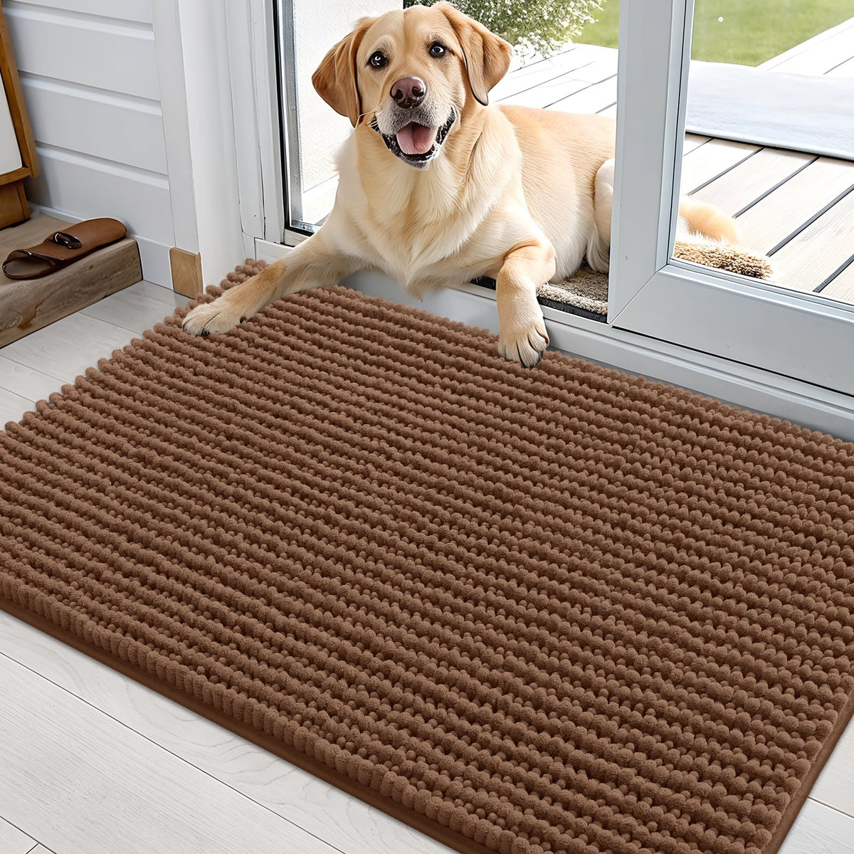 OLANLY Pet Bed Mat in 36" X 24", Mocha