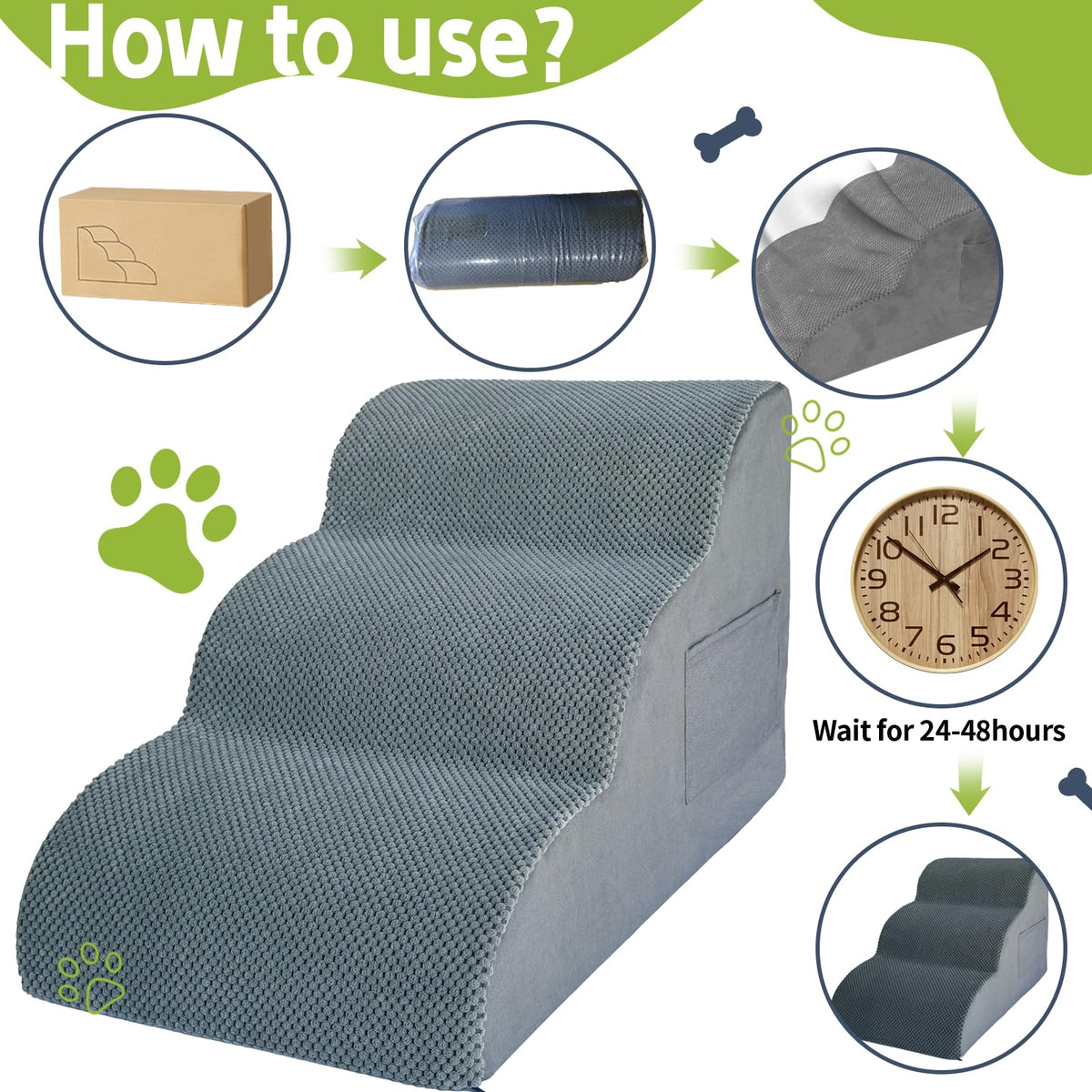 Yukfona Animal Stair in Grey
