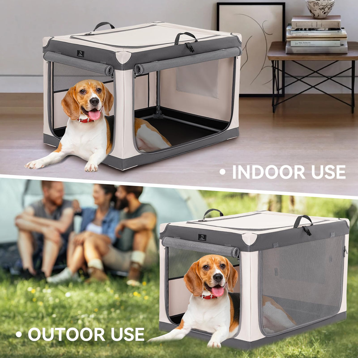 A 4 Pet Animal Cage in 30.0"L x 20.0"W x 19.0"H, Grey