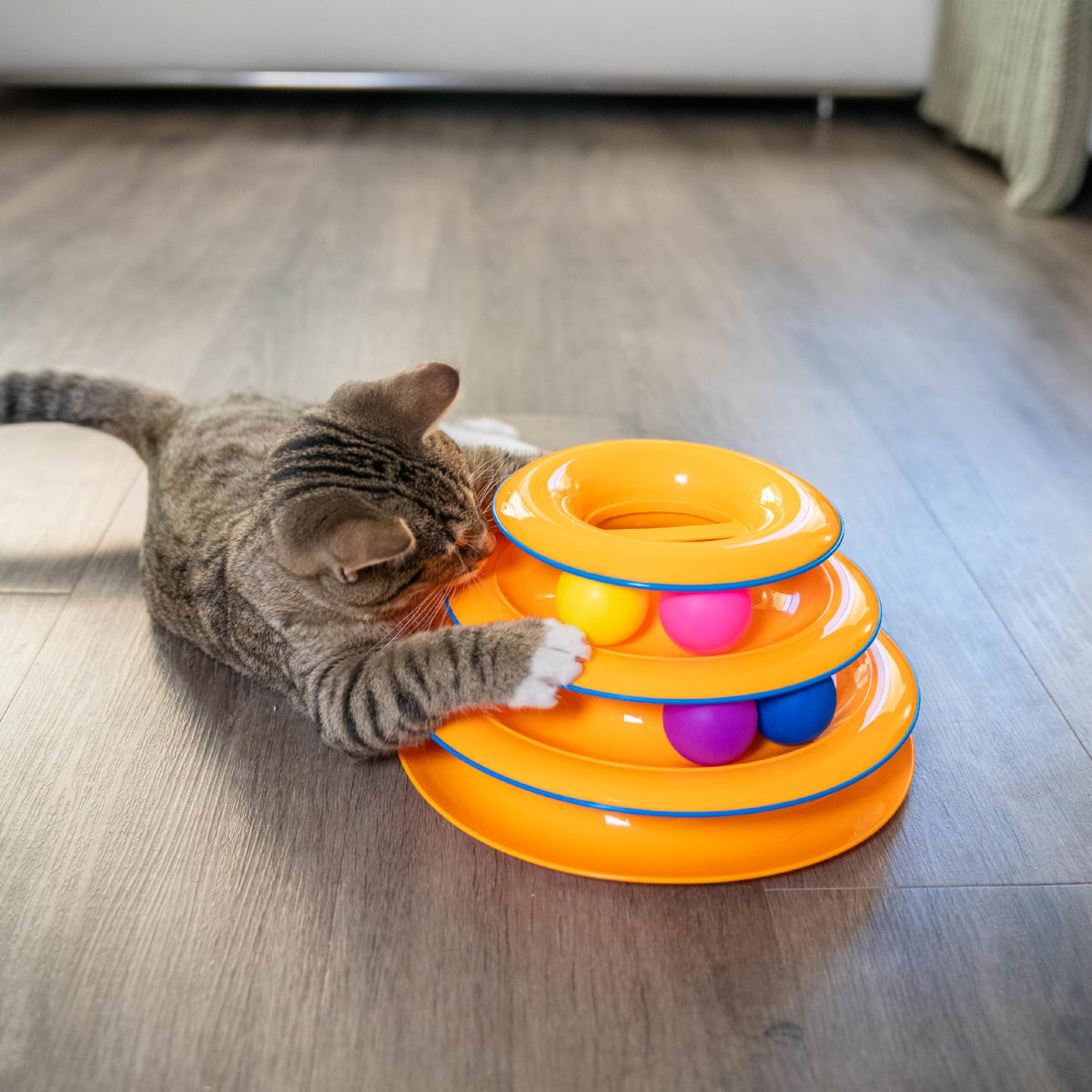 Catstages Pet Toy in One-Size, Tower Of Tracks