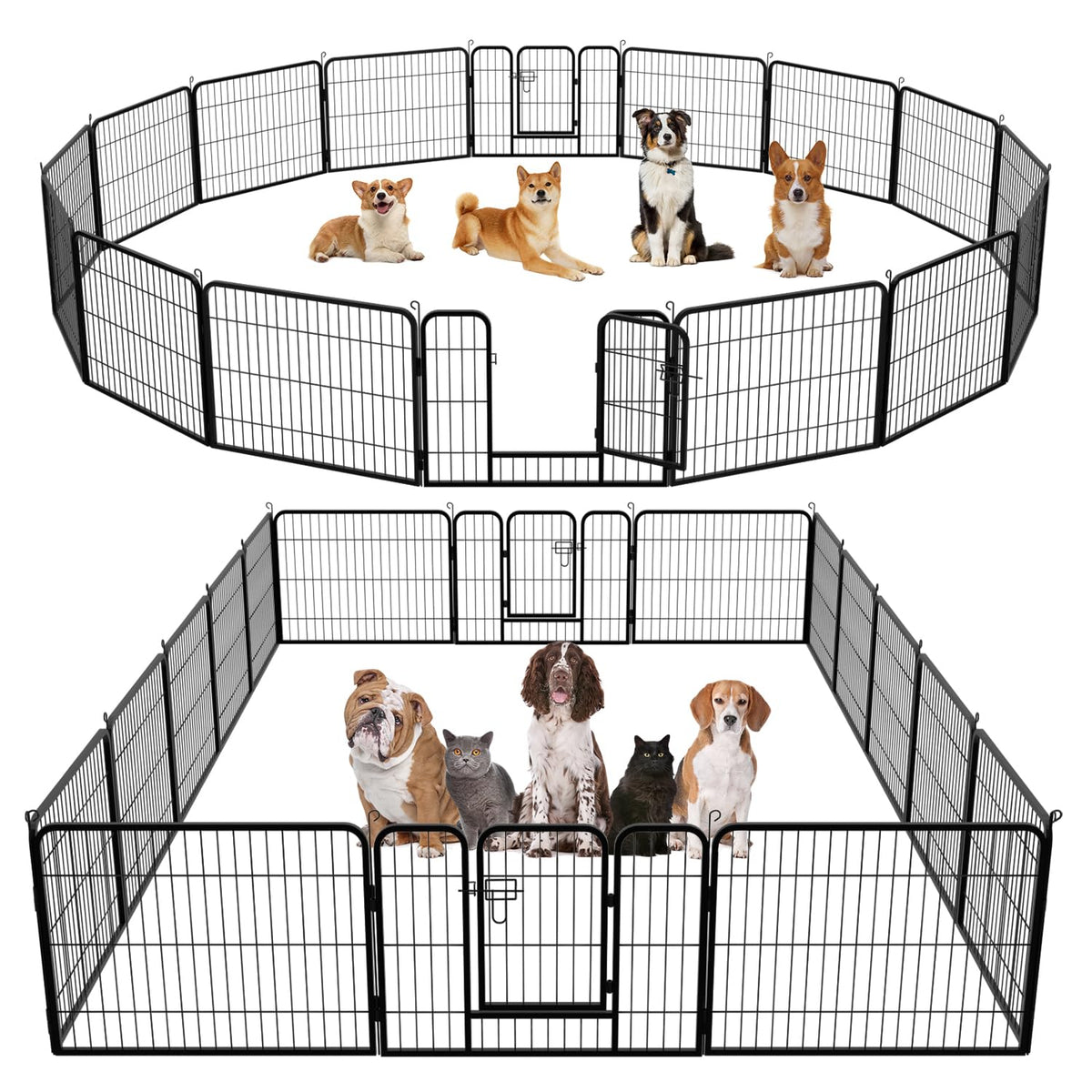 FDW Pet Playpen in Black