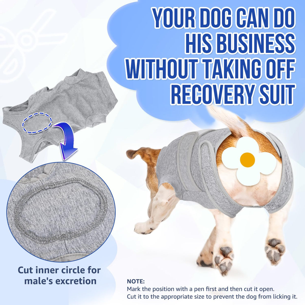 SlowTon Pet Apparel in Small, 1.Grey - 95% Cotton + 5% Spandex