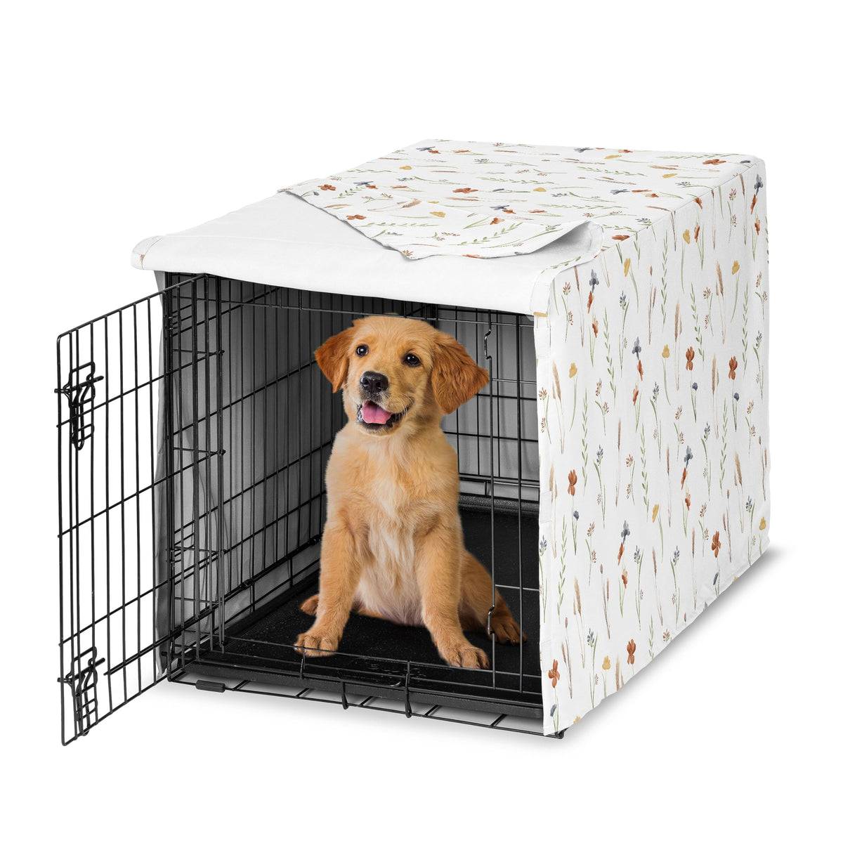 Sweet Jojo Designs Animal Cage in 36in. x 24in. x 23.5in., Garden Rust and Blue