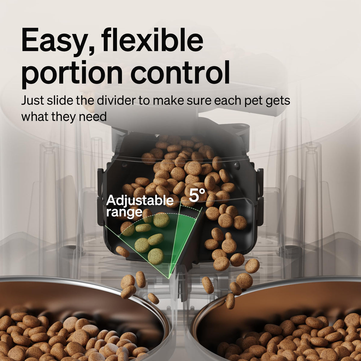 PETLIBRO Pet Feeder in Dual Tray with WiFi, Black
