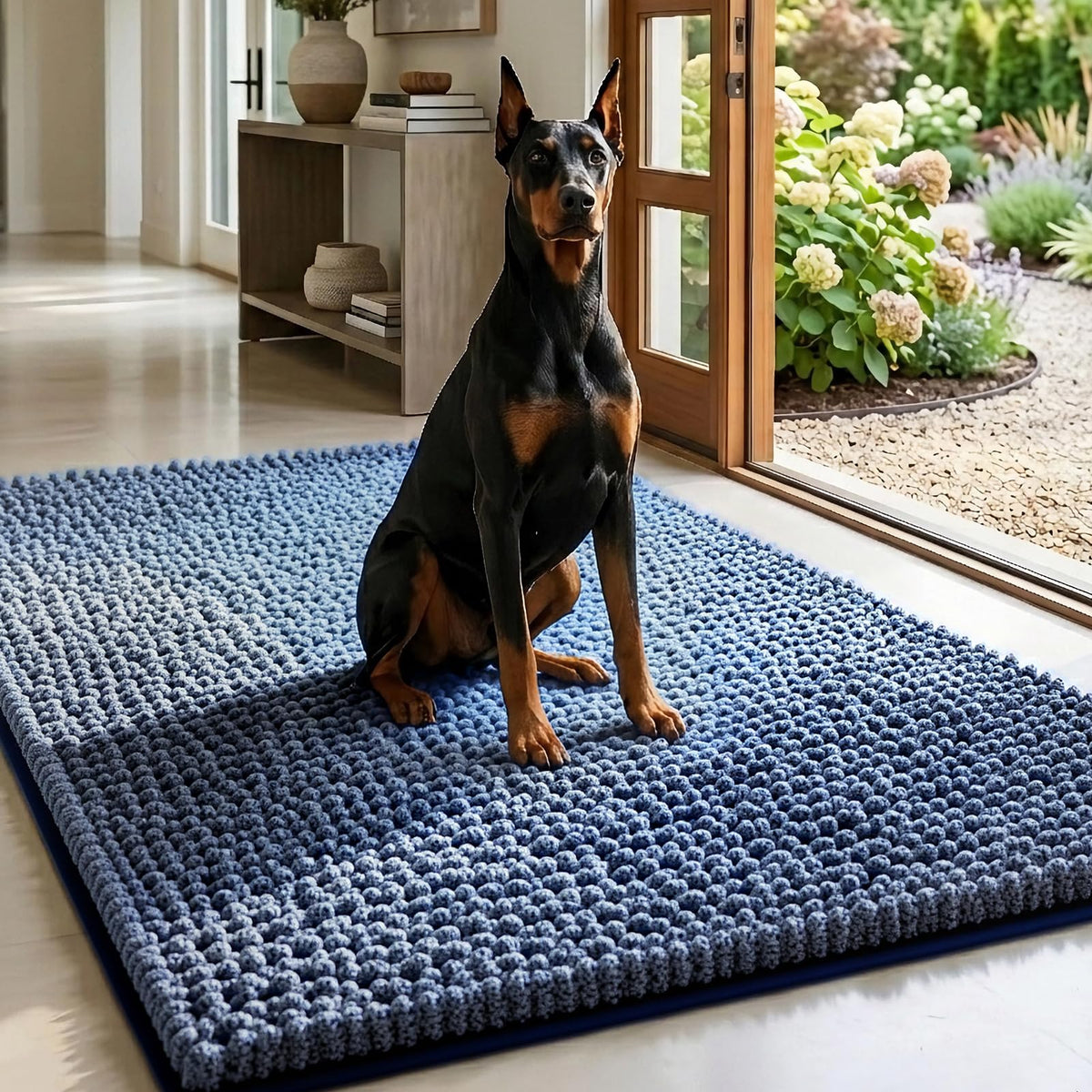 EHEYCIGA Pet Bed Mat in 60x24inch, Navy Blue