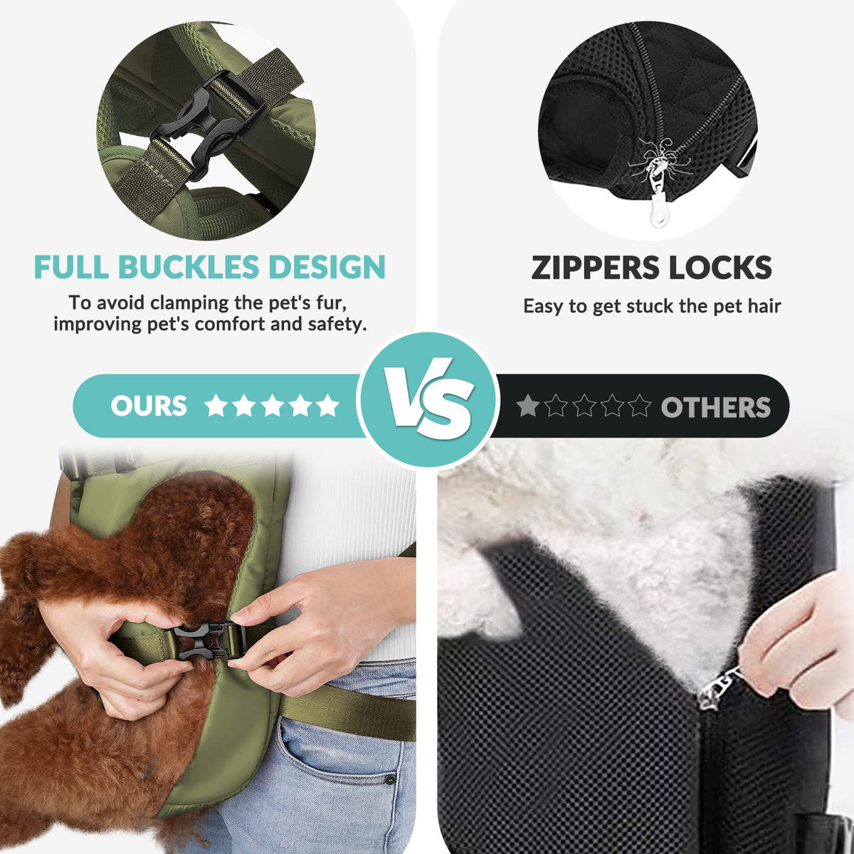 Lukovee Animal Carrier in Small, Green