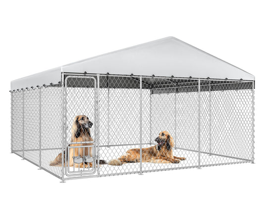 DWVO Animal Cage in 14.7 x 14.7 FT, Silver