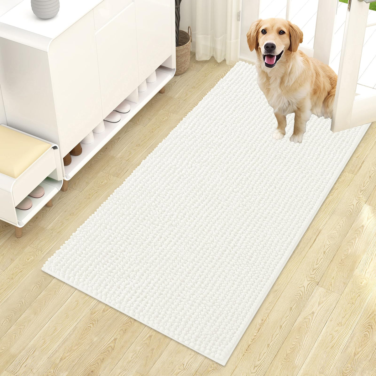 OLANLY Pet Bed Mat in 44" X 24", Ivory
