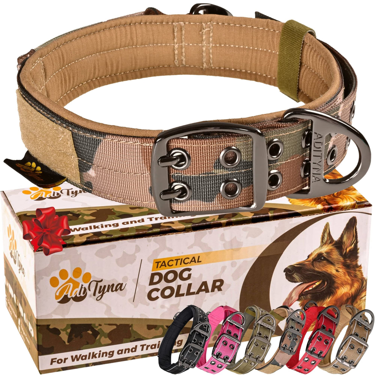 ADITYNA Animal Collar in Extra-Large: Fit 24-30" Neck, Camo