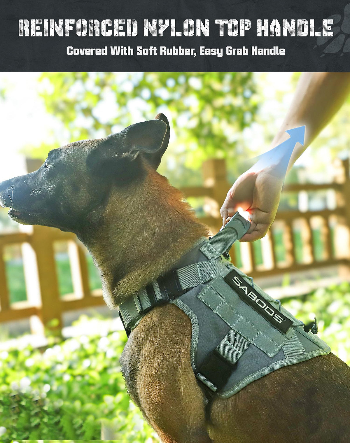Saboos Animal Harness in S, Grey