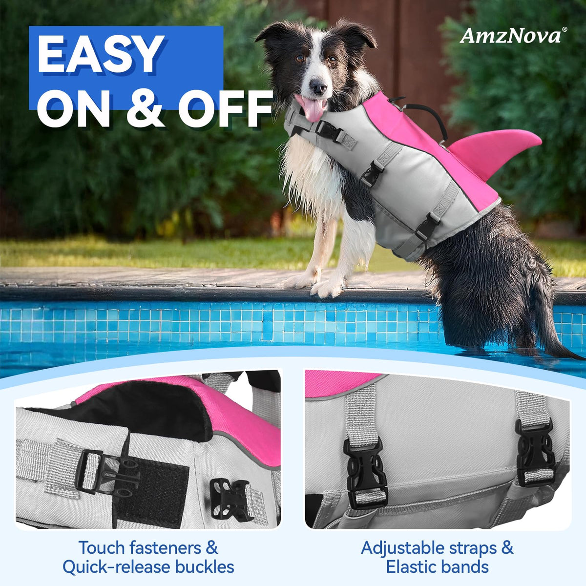 AMZNOVA Pet Apparel in XS: 13-18in (Chest Girth), Pink