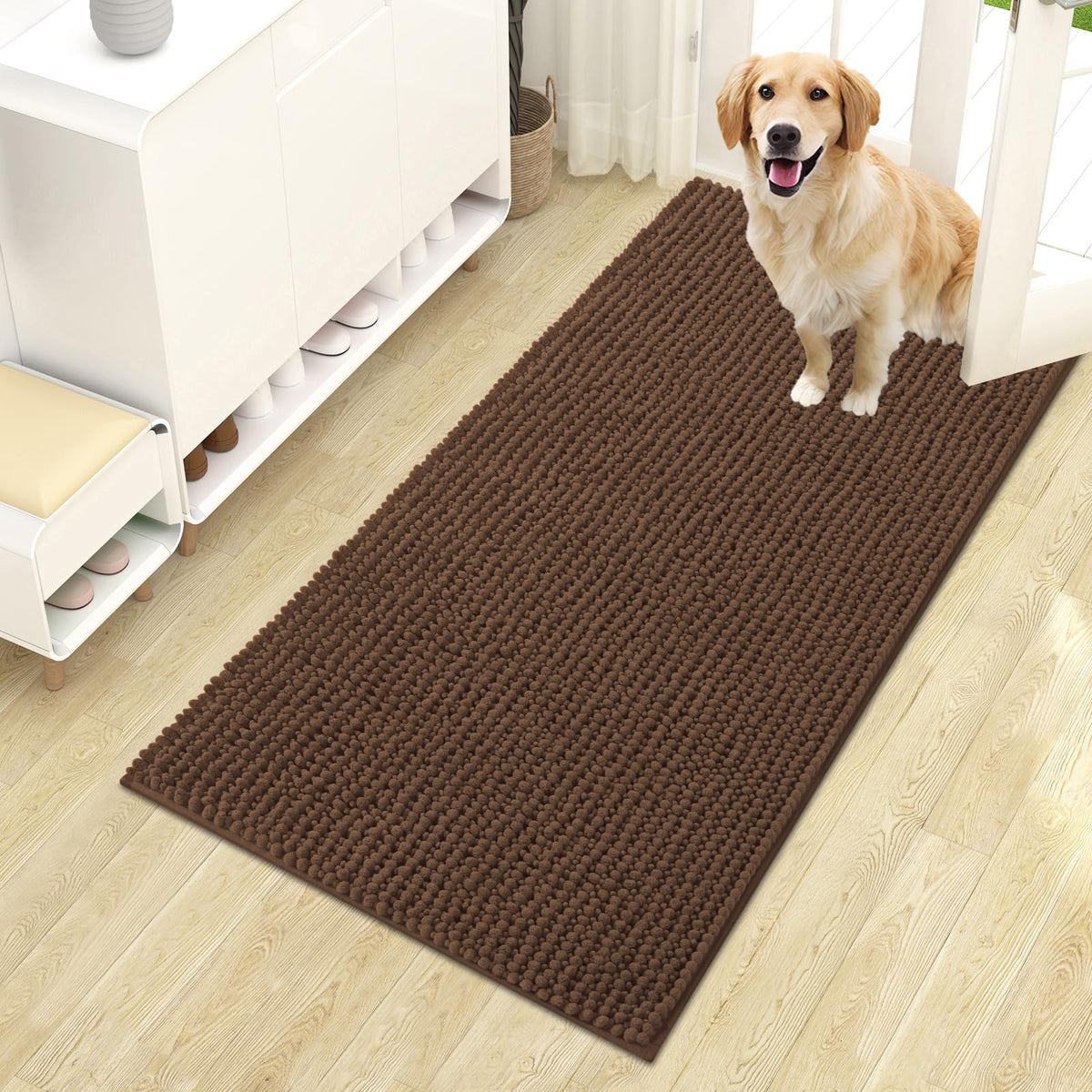 OLANLY Pet Bed Mat in 44" X 24", Mocha