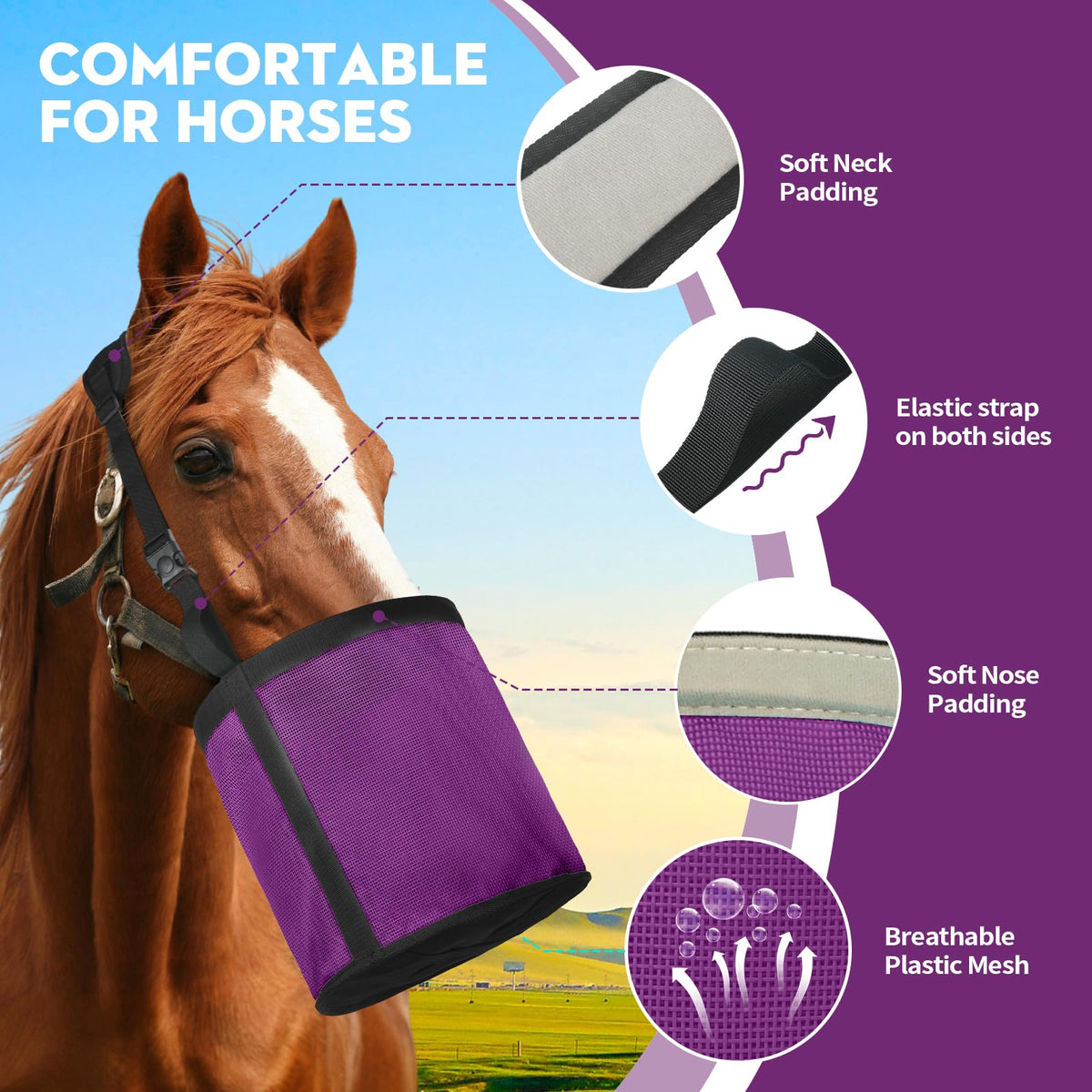 OAHELAKE Pet Supplies in Universal, 2 Pcs Purple