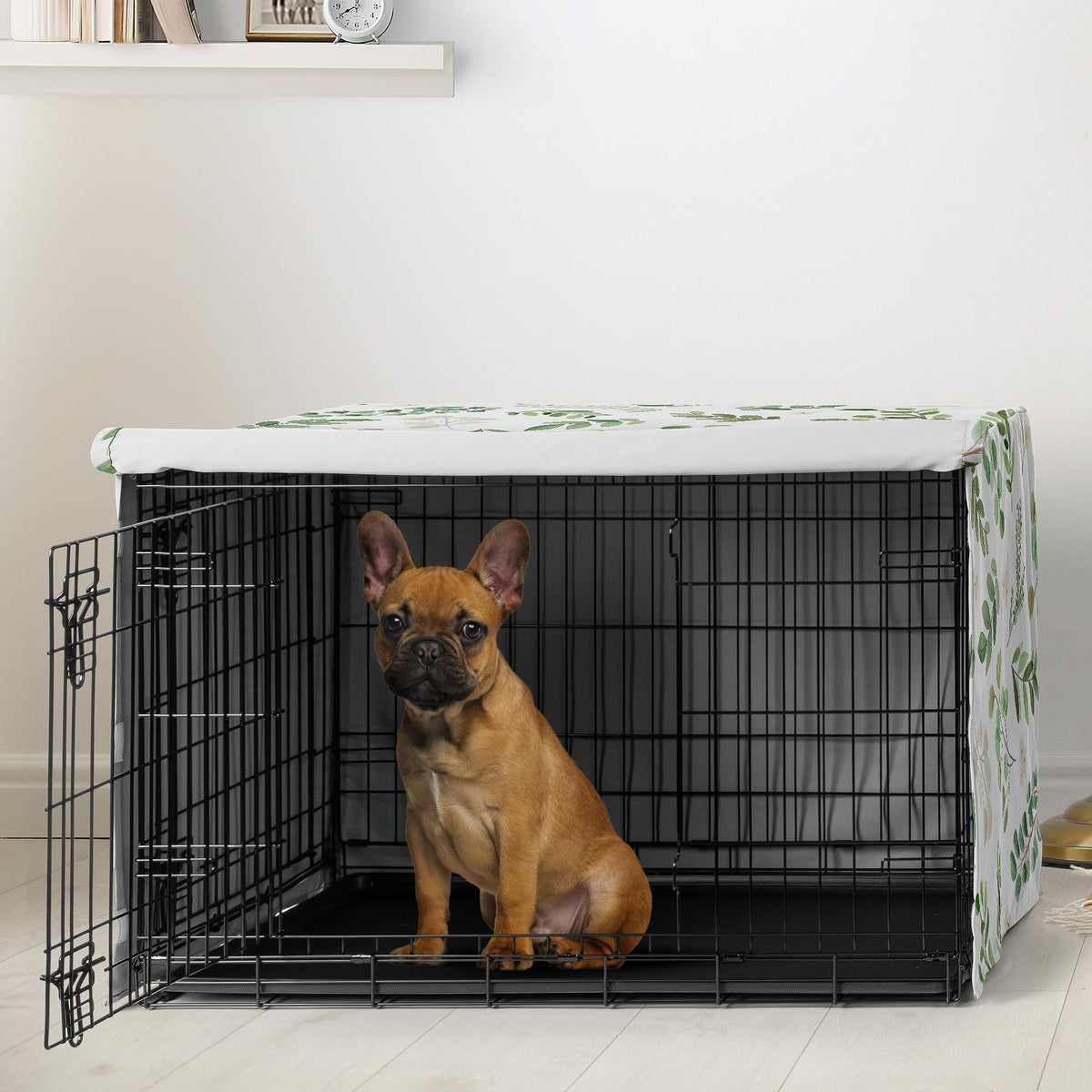 Sweet Jojo Designs Animal Cage in 30.0"L x 19.5"W x 21.0"H, Green Botanical