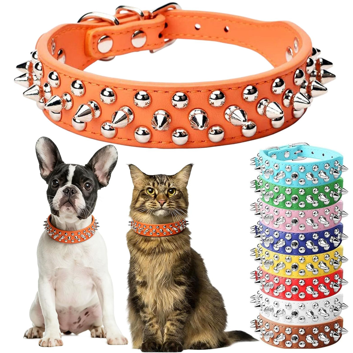 PSPORT Animal Collar in XXS(Neck 6-8"), Orange