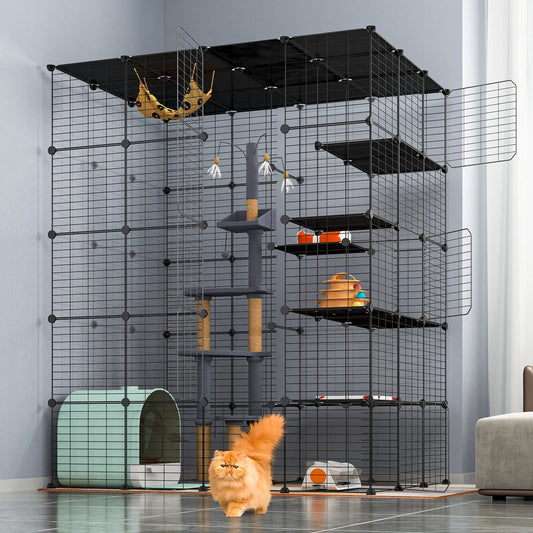Oneluck Animal Cage in 55.1"L x 41.3"W x 69.1"H