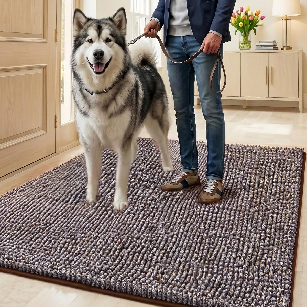EHEYCIGA Pet Bed Mat in 60x24inch, Brown