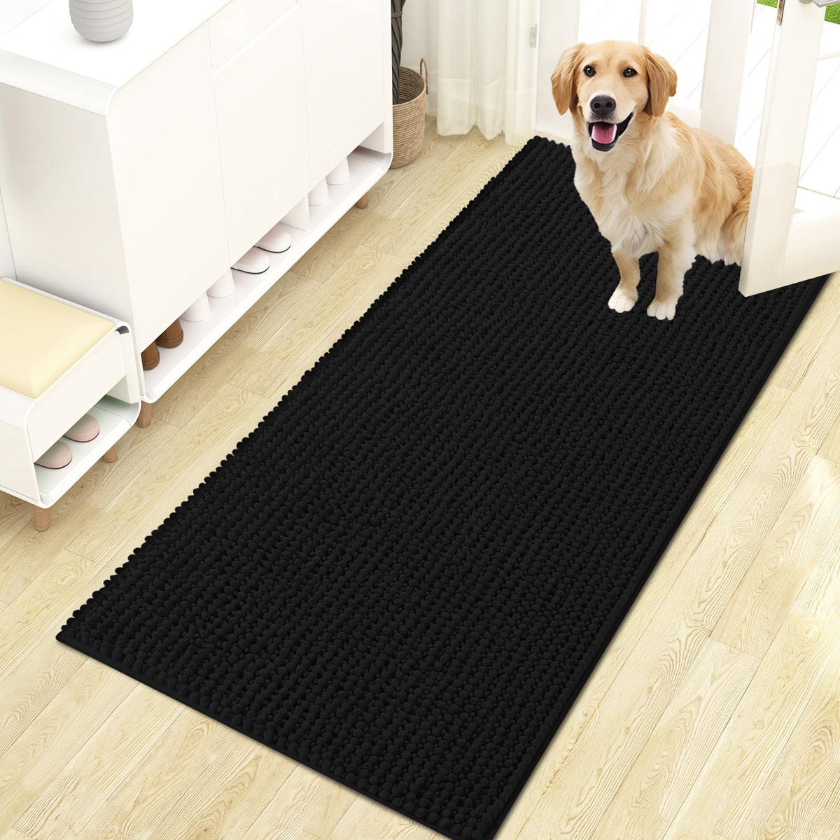 OLANLY Pet Bed Mat in 47" X 24", Black
