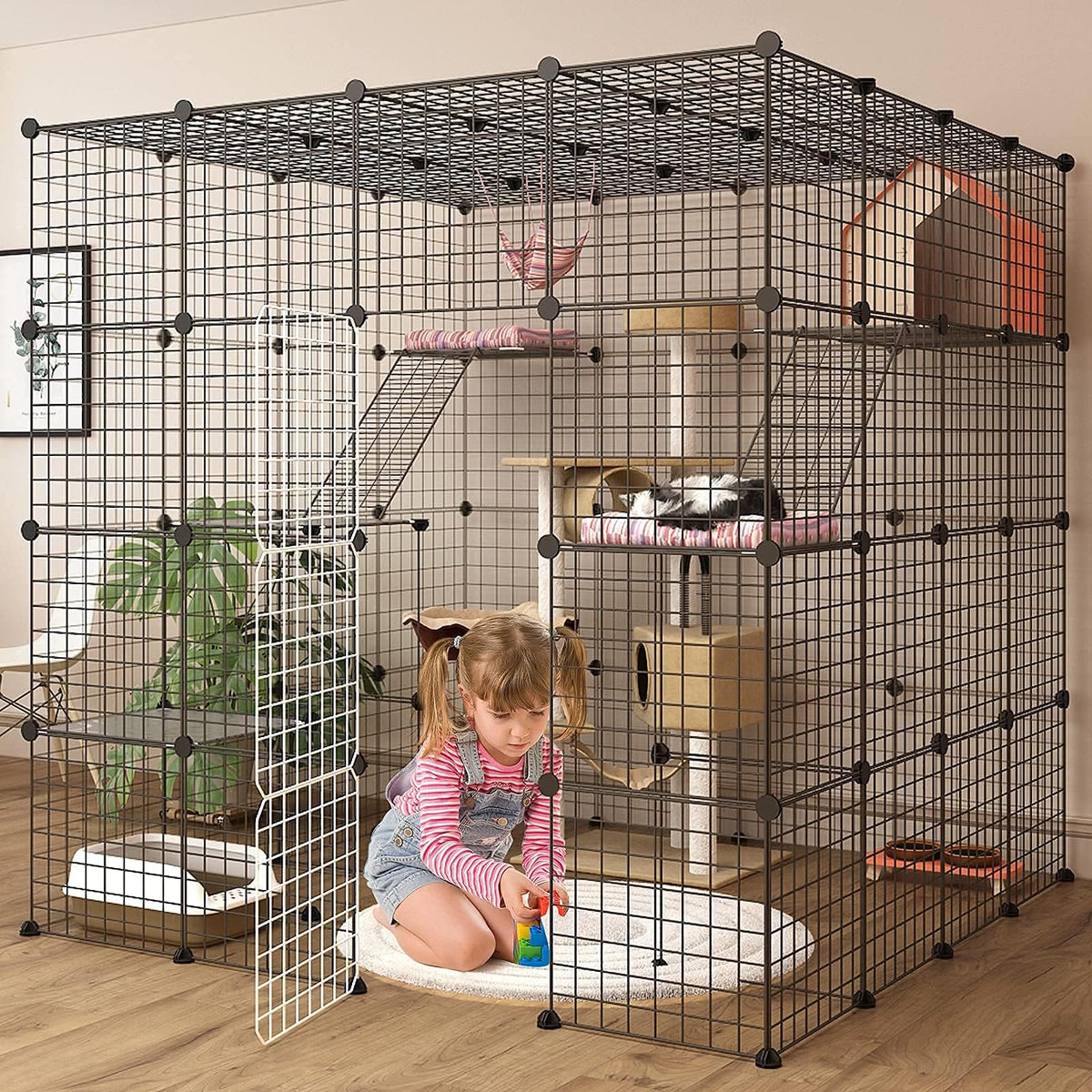 Oneluck Animal Cage in 55"L x 55"W x 55"H
