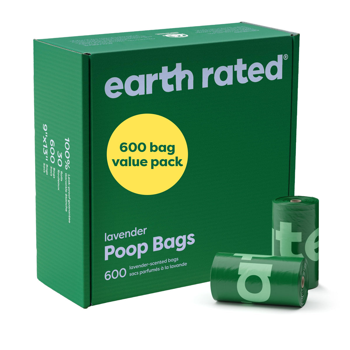 Earth Rated Waste Bag in 1 Count (Pack of 600), Green