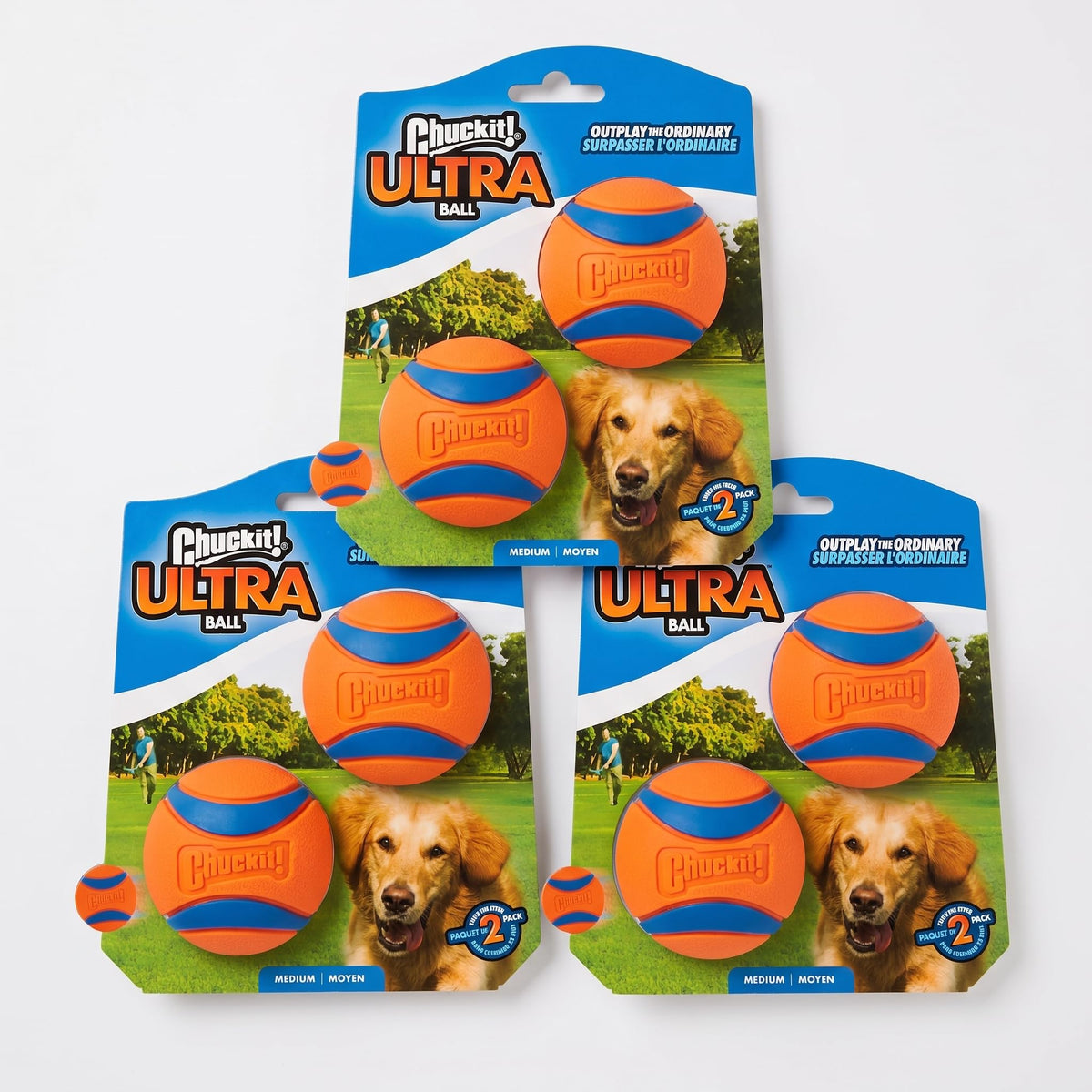 Chuckit! Pet Toy in Medium (Pack of 3), Ultra