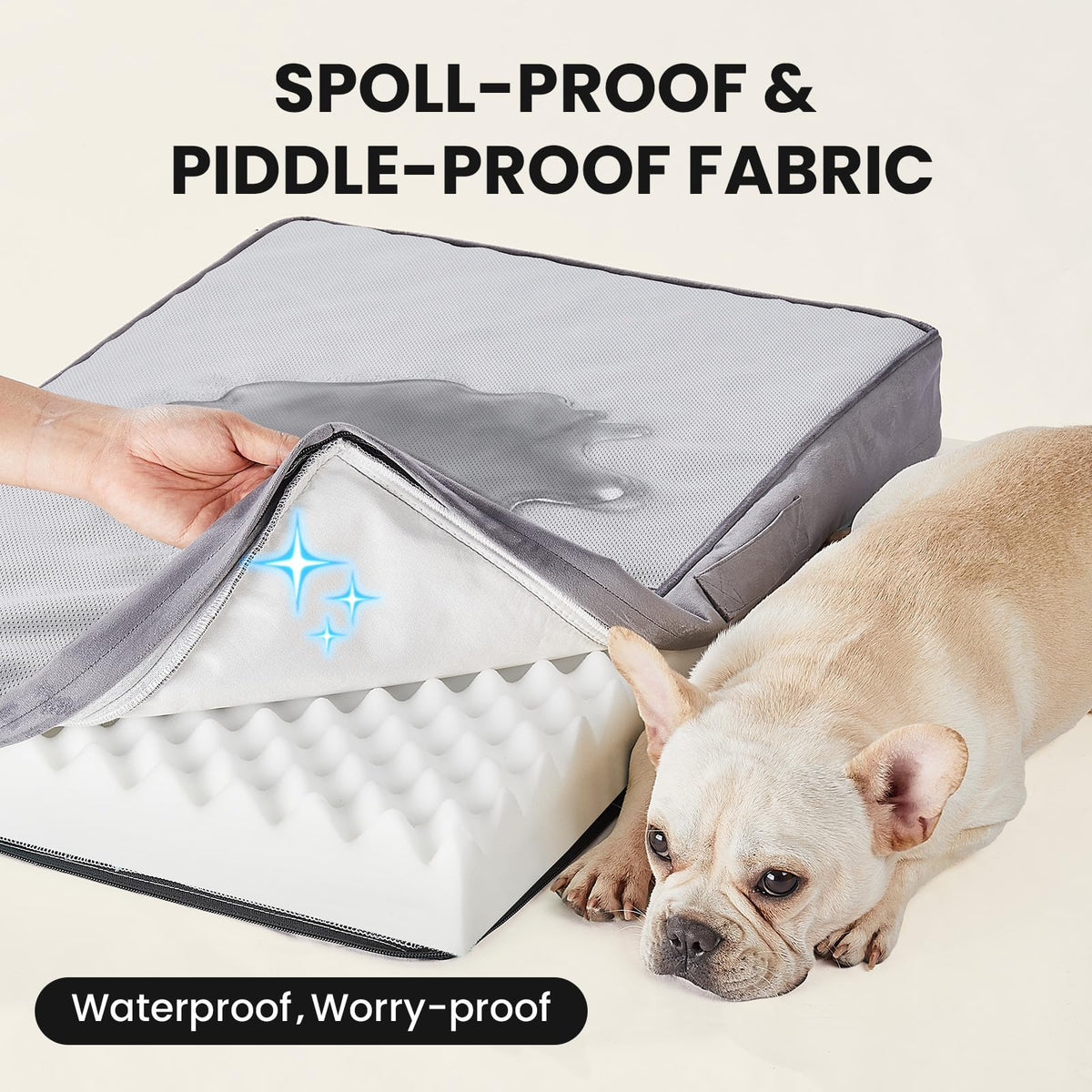OhGeni Pet Bed Mat in 30" x 20" x 3", 01-Gray