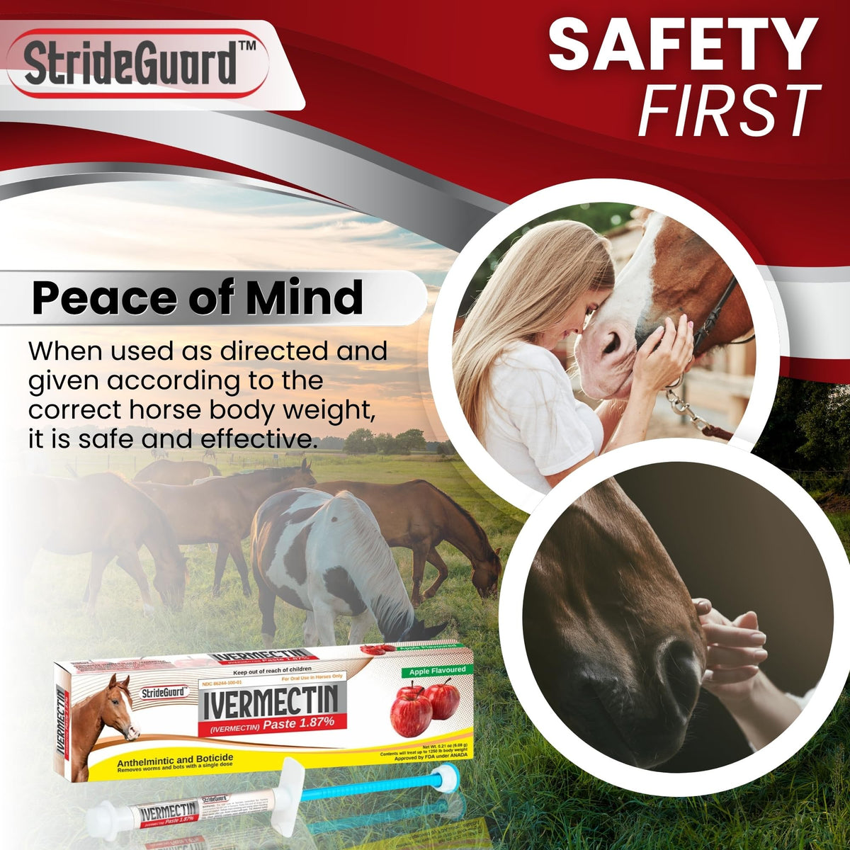 StrideGuard Animal Medication in 1 PACK, Yallow