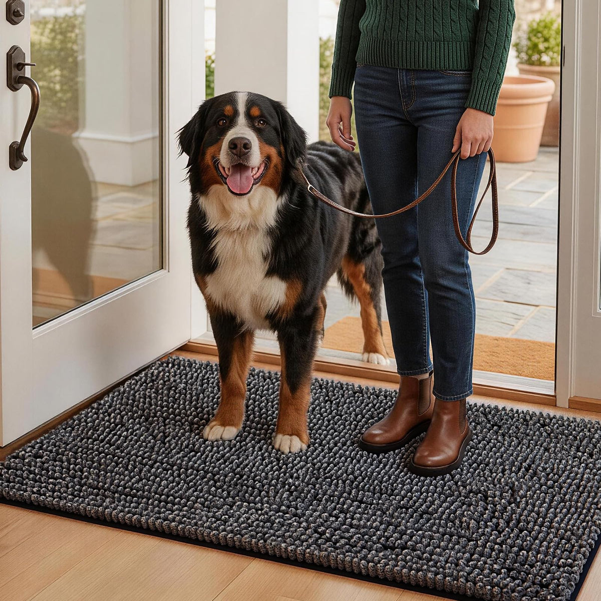 EHEYCIGA Pet Bed Mat in 30x20inch, Dark Grey