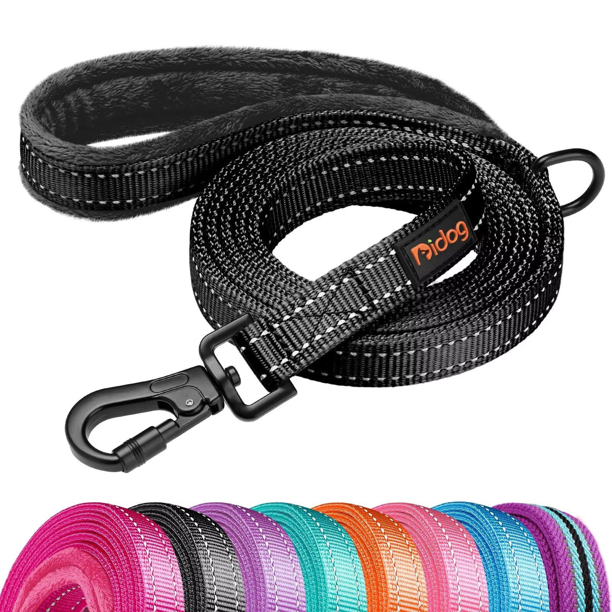 Didog Leash in 3/4''x 4 FT, Black