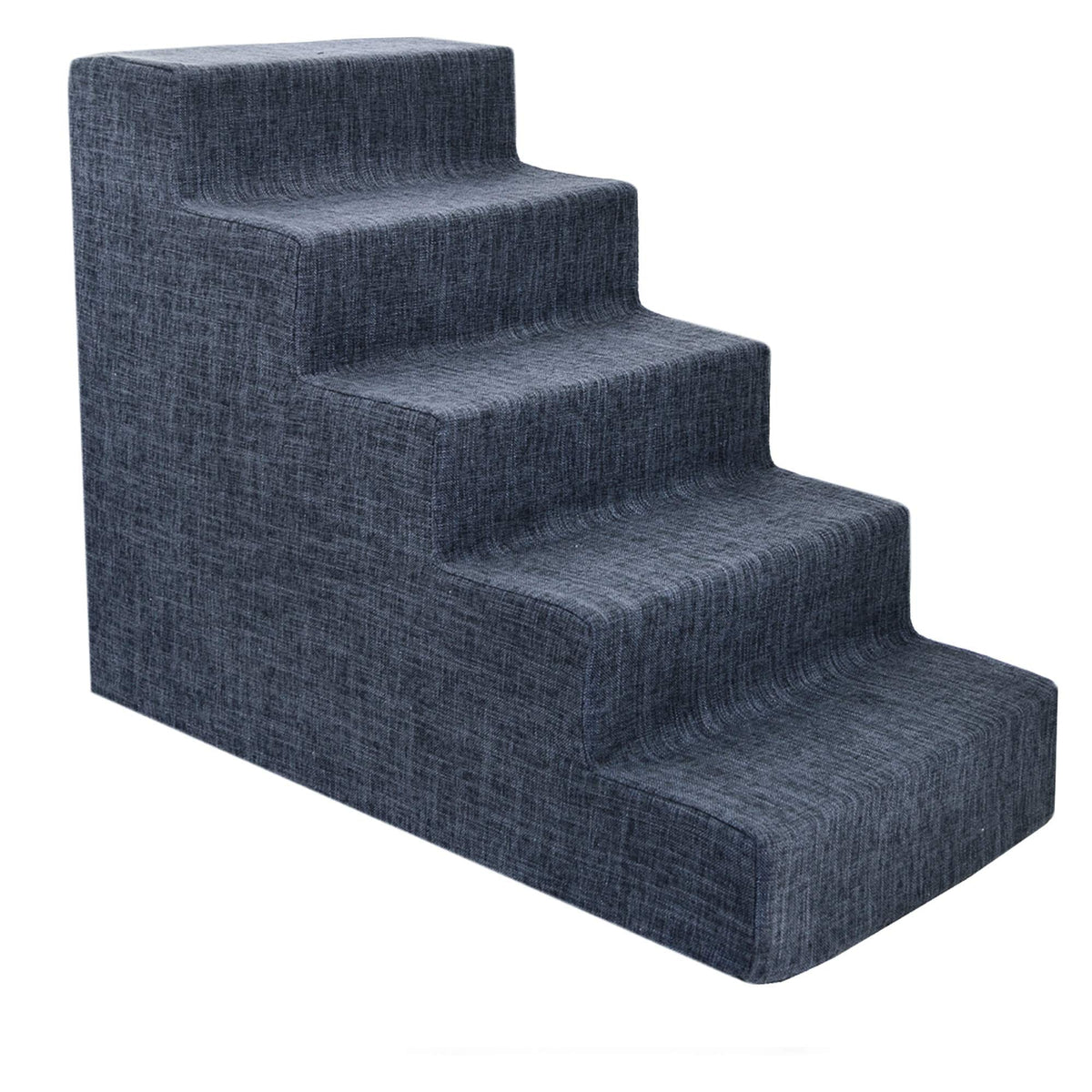 Best Pet Supplies Animal Stair in H: 22.5 Inches, Dark Gray Linen