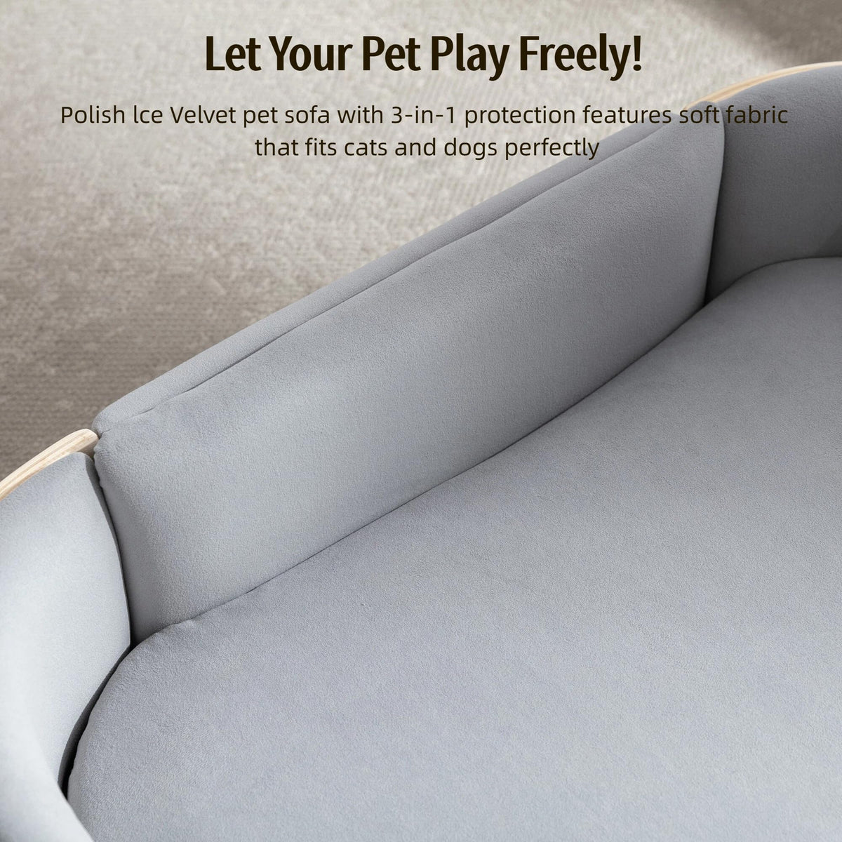 Trygoal Pet Bed Mat in 26.38, Light Gray