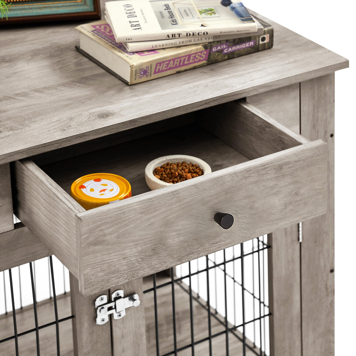 NicBex Animal Cage in 31.5"L x 22.64"D x 30.59"H, Antique Brown